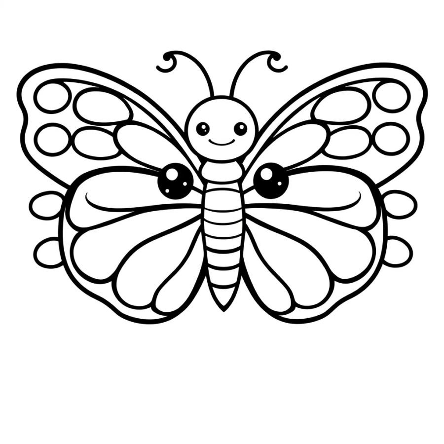 Butterfly Coloring Page