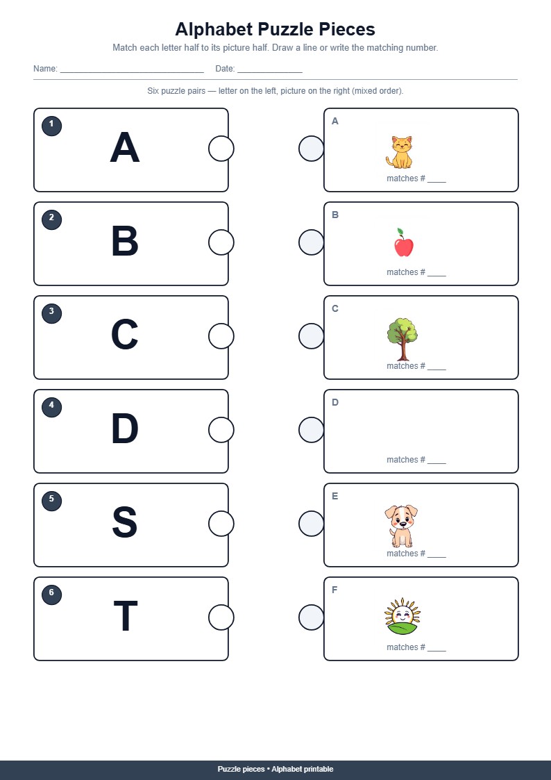 Alphabet Puzzle Pieces