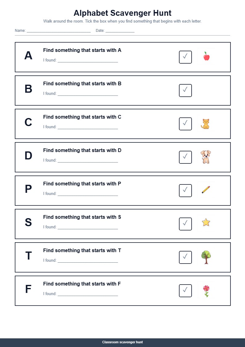 Alphabet Scavenger Hunt