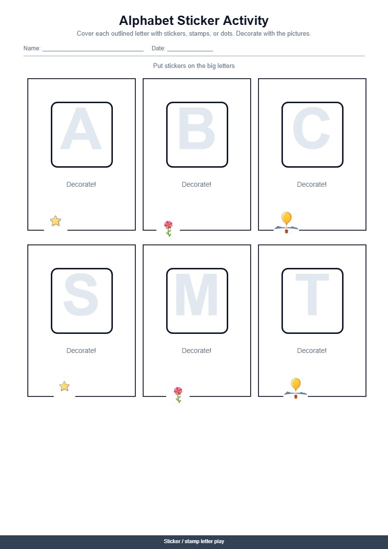Alphabet Sticker Activity