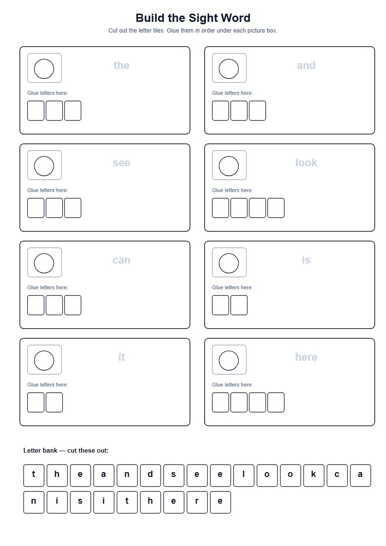Build the Sight Word