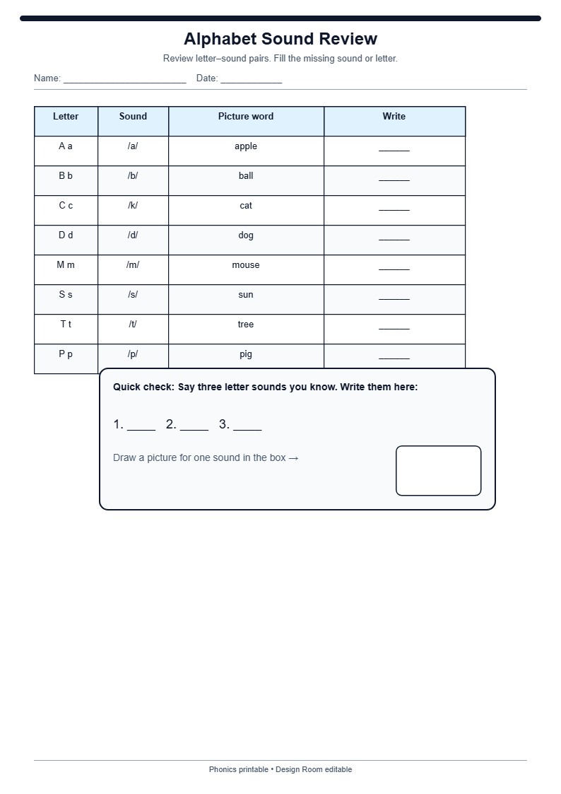 Alphabet Sound Review
