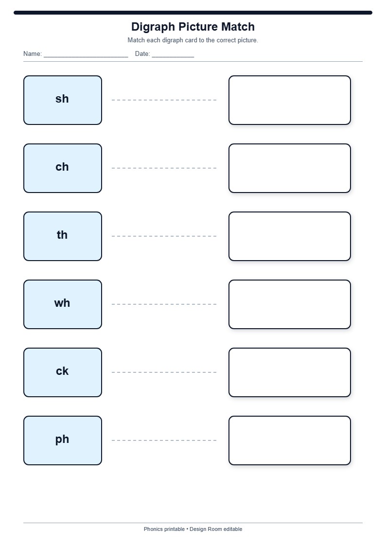 Digraph Picture Match