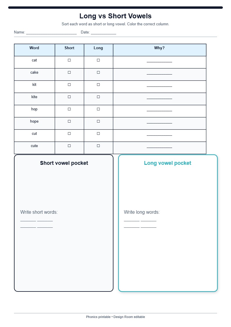 Long vs Short Vowels