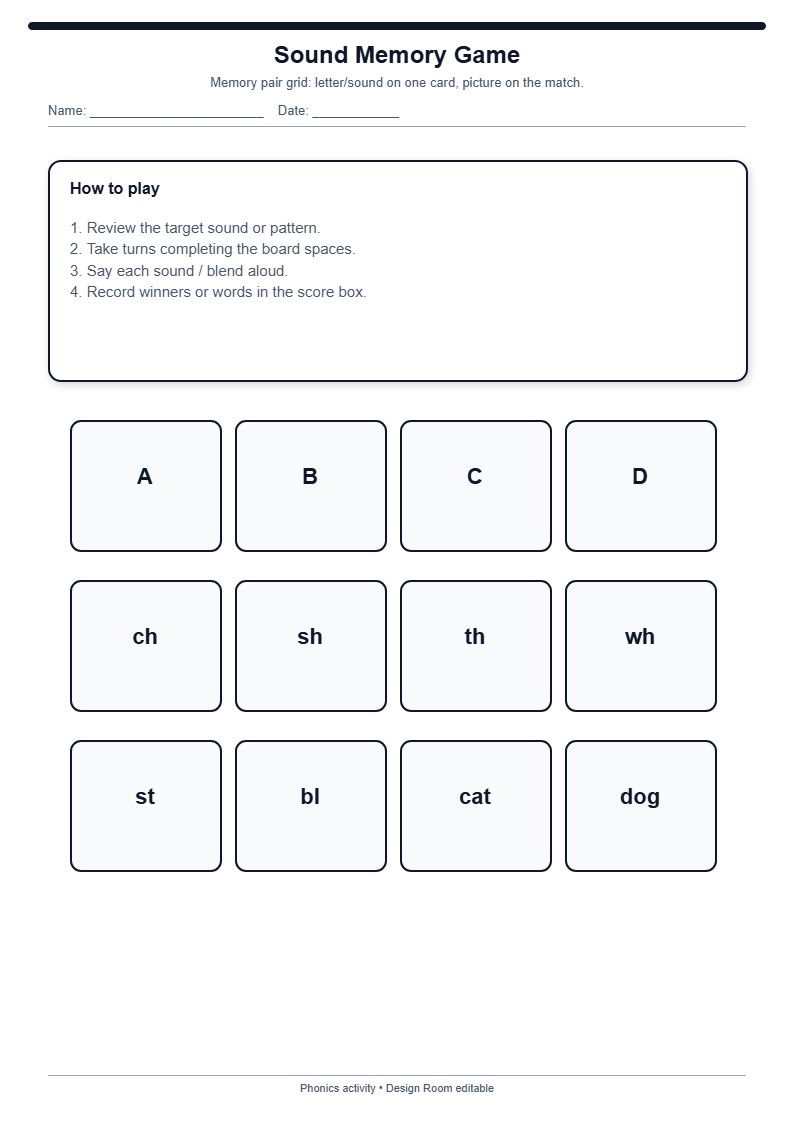 Sound Memory Game