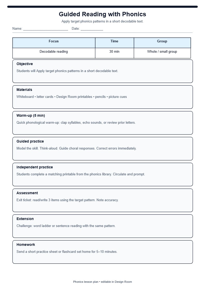 Guided Reading with Phonics