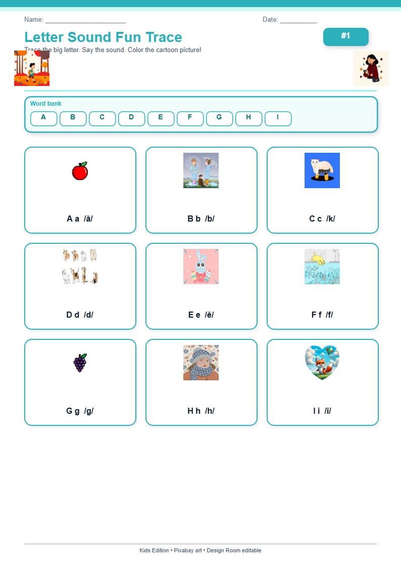 Letter Sound Fun Trace