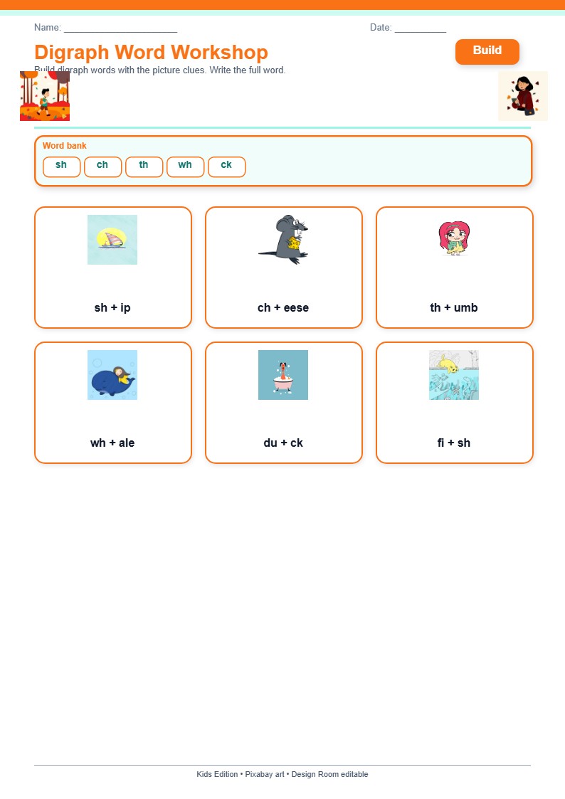 Digraph Word Workshop