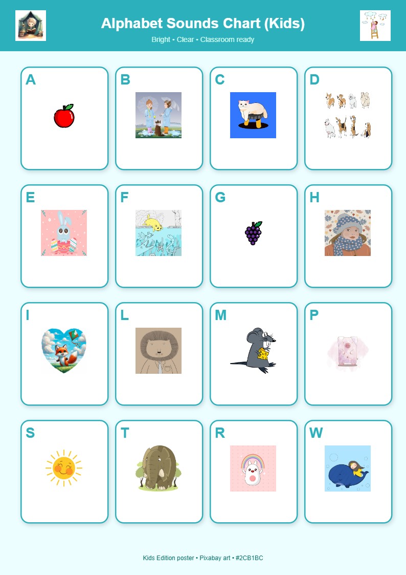 Alphabet Sounds Chart (Kids)
