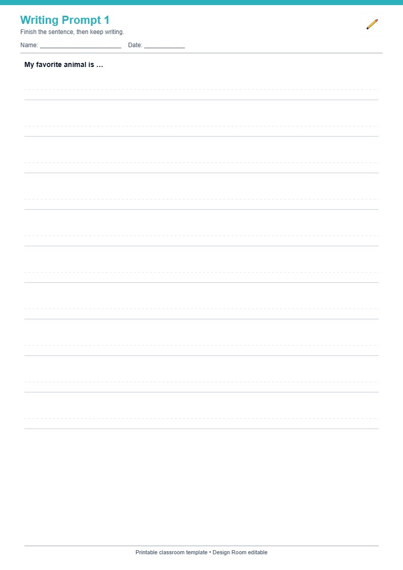 Writing Prompt 1