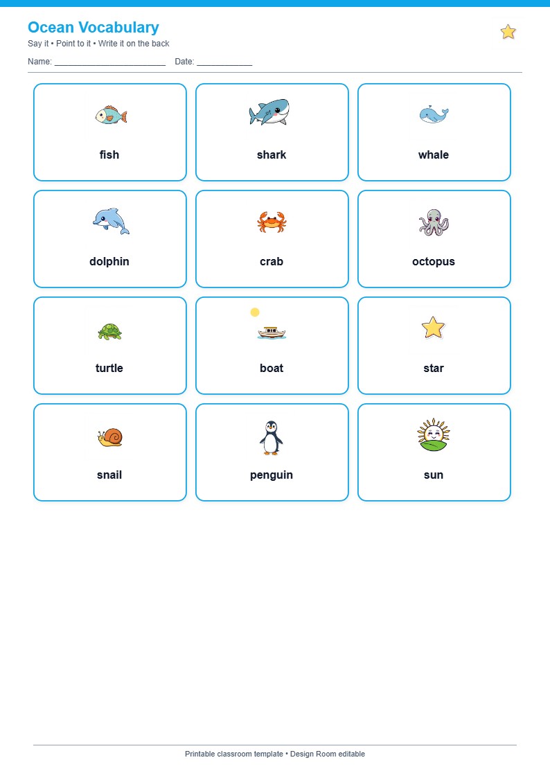 Ocean Vocabulary