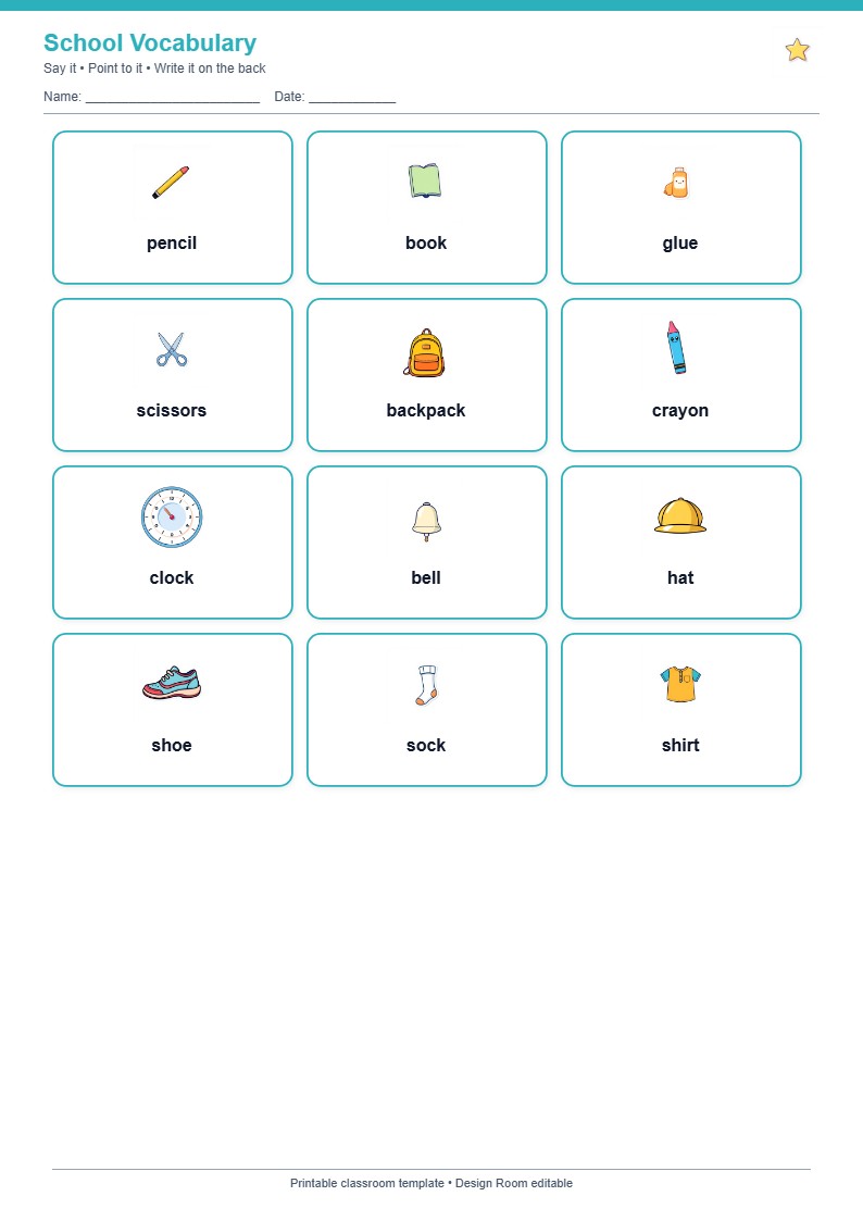 School Vocabulary
