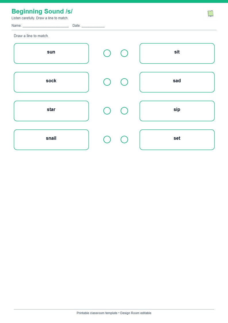 Beginning Sound /s/