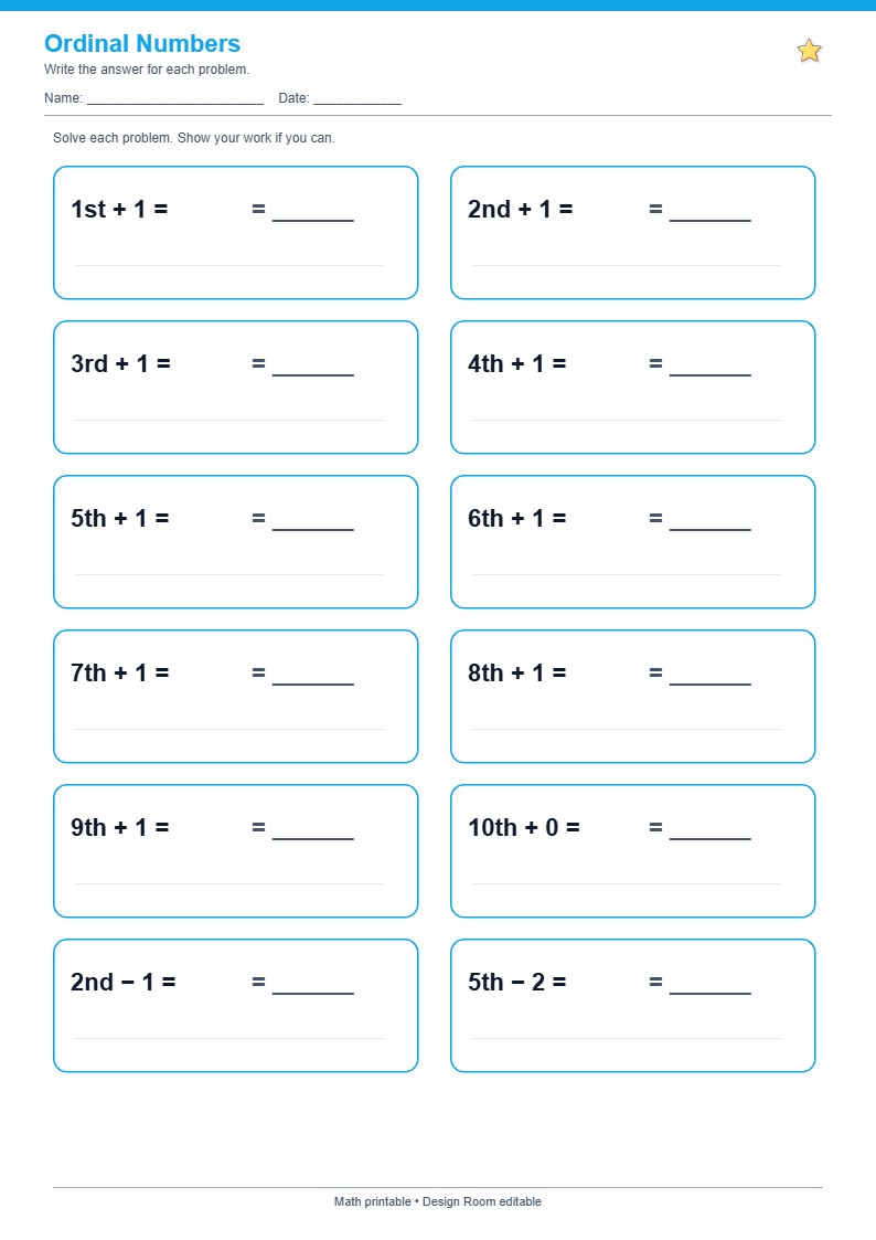 Ordinal Numbers