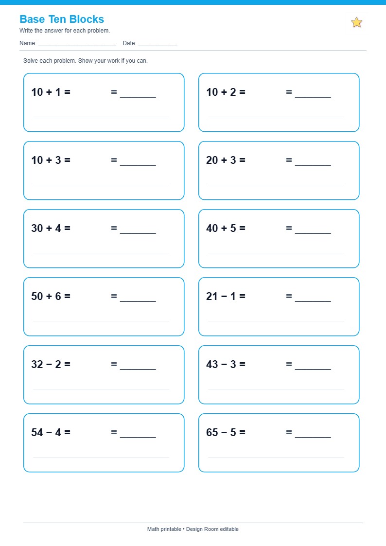 Base Ten Blocks