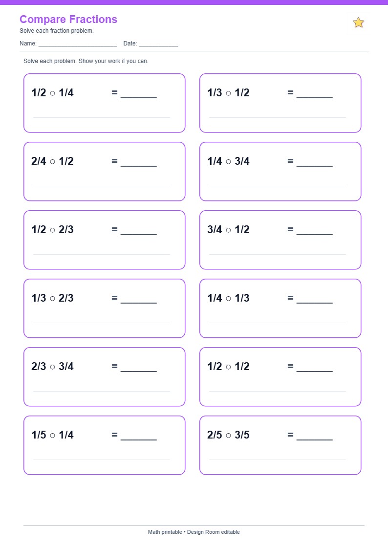 Compare Fractions