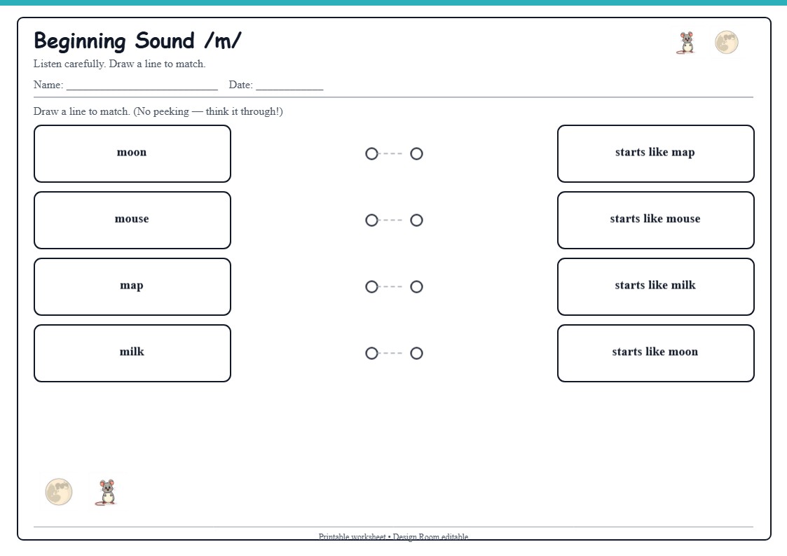 Beginning Sound /m/