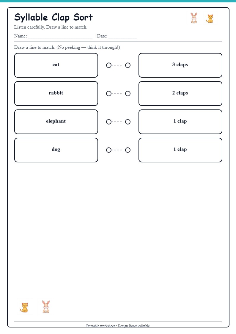 Syllable Clap Sort