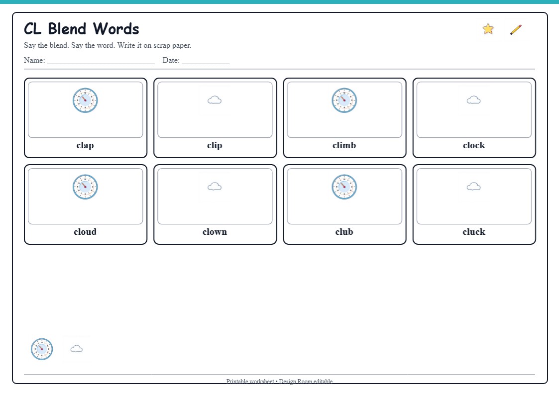 CL Blend Words