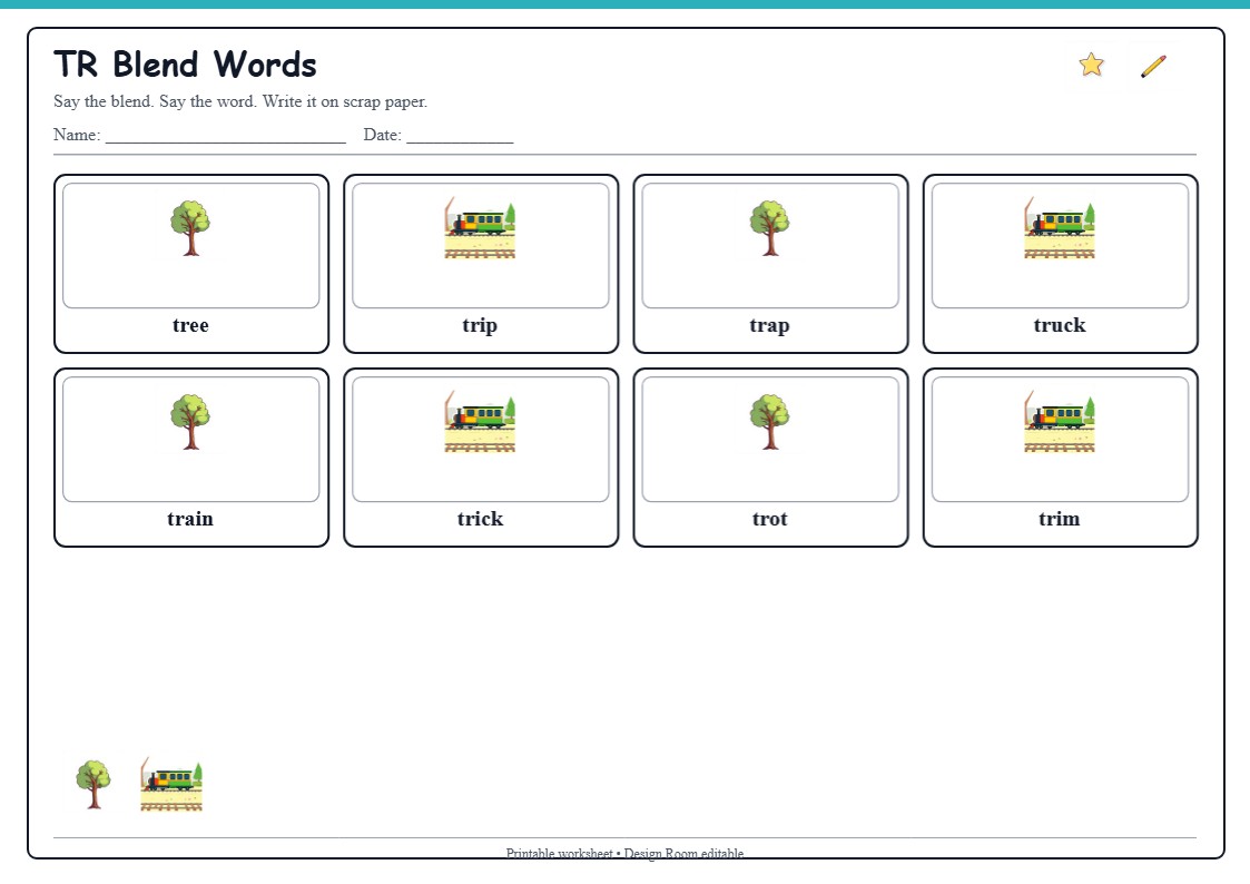 TR Blend Words