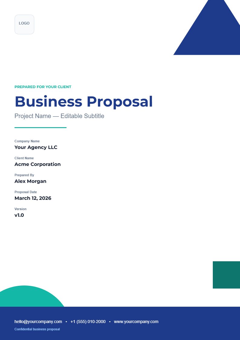 Premium Modern Business Proposal