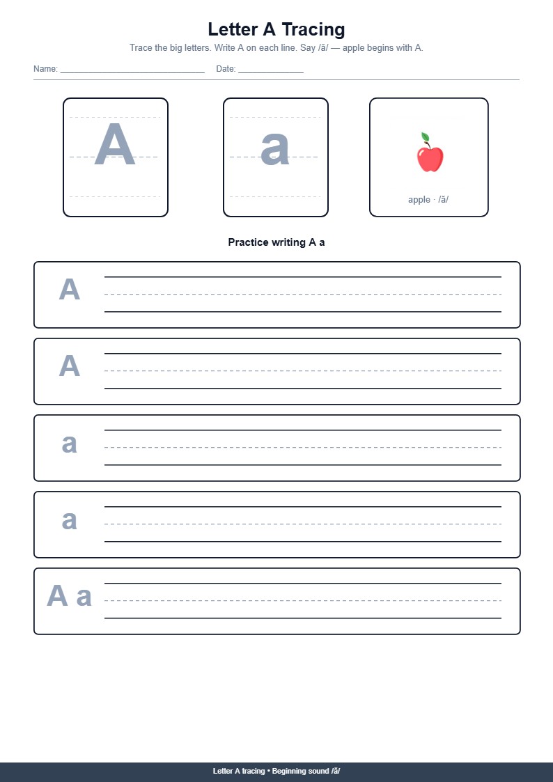 Letter A Tracing
