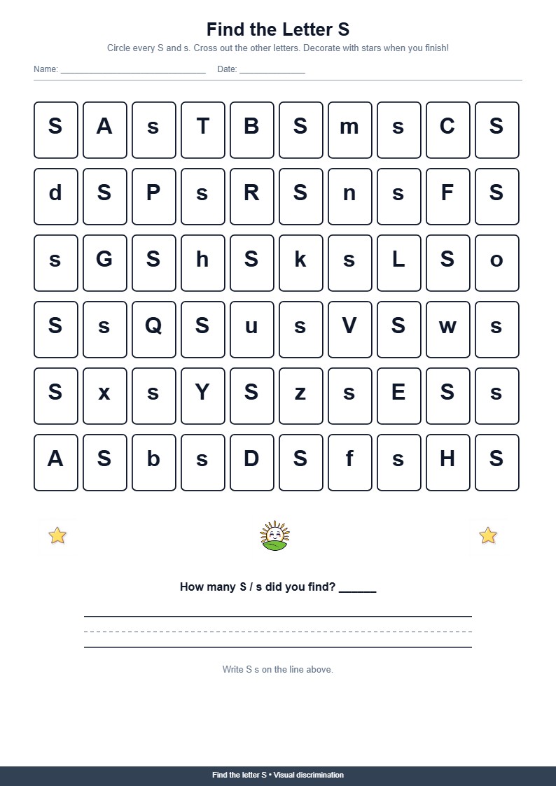 Find the Letter S