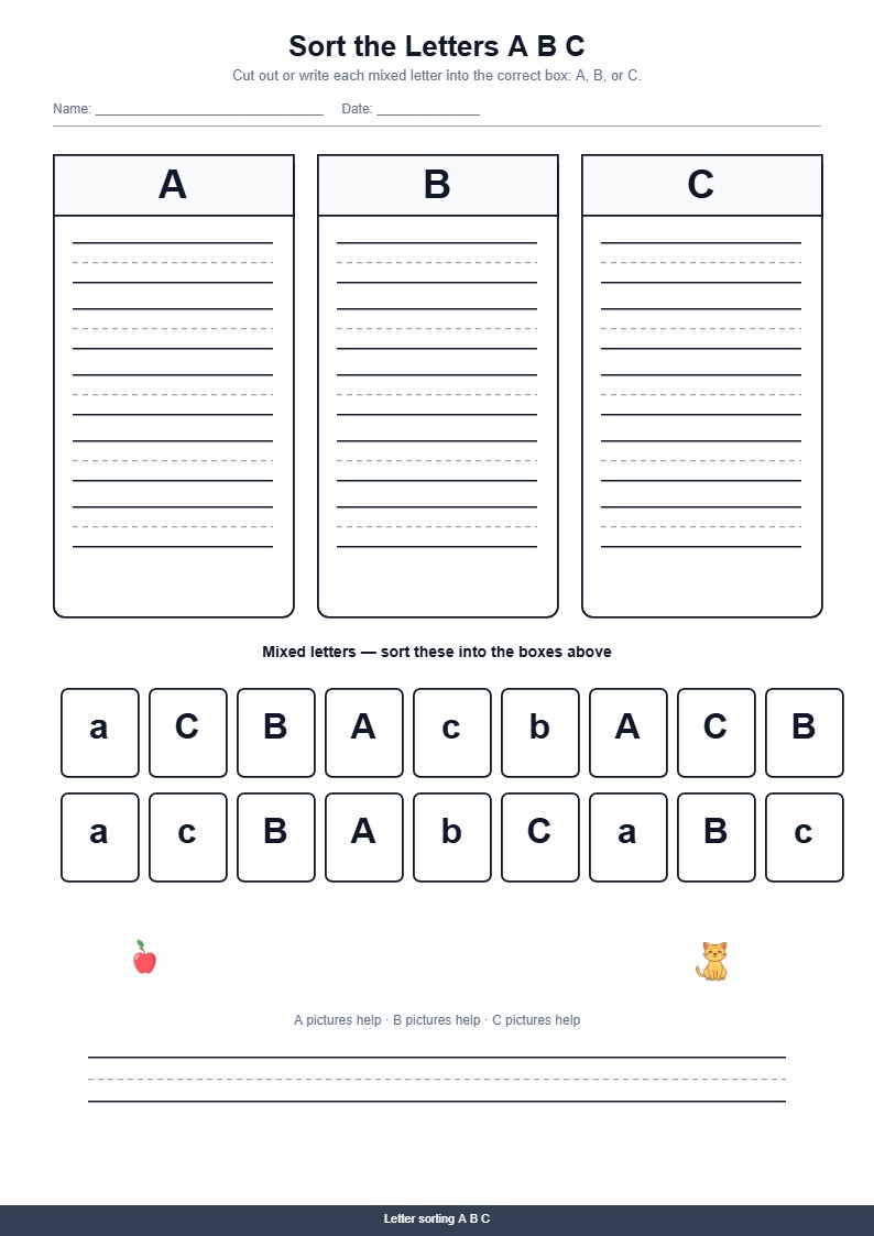 Sort the Letters A B C