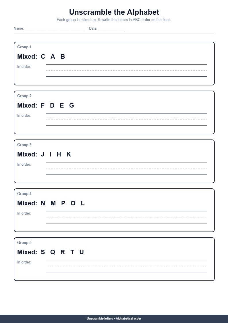 Unscramble the Alphabet